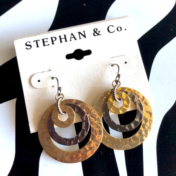 3 for $30 Stephan & Co. Gold and Silver Earrings - Picture 1 of 3